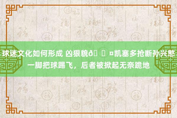 球迷文化如何形成 凶狠貌😤凯塞多抢断孙兴慜一脚把球踢飞，后者被掀起无奈跪地