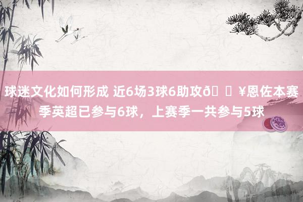 球迷文化如何形成 近6场3球6助攻🔥恩佐本赛季英超已参与6球，上赛季一共参与5球