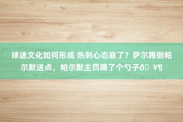 球迷文化如何形成 热刺心态崩了？萨尔踢倒帕尔默送点，帕尔默主罚踢了个勺子🥶